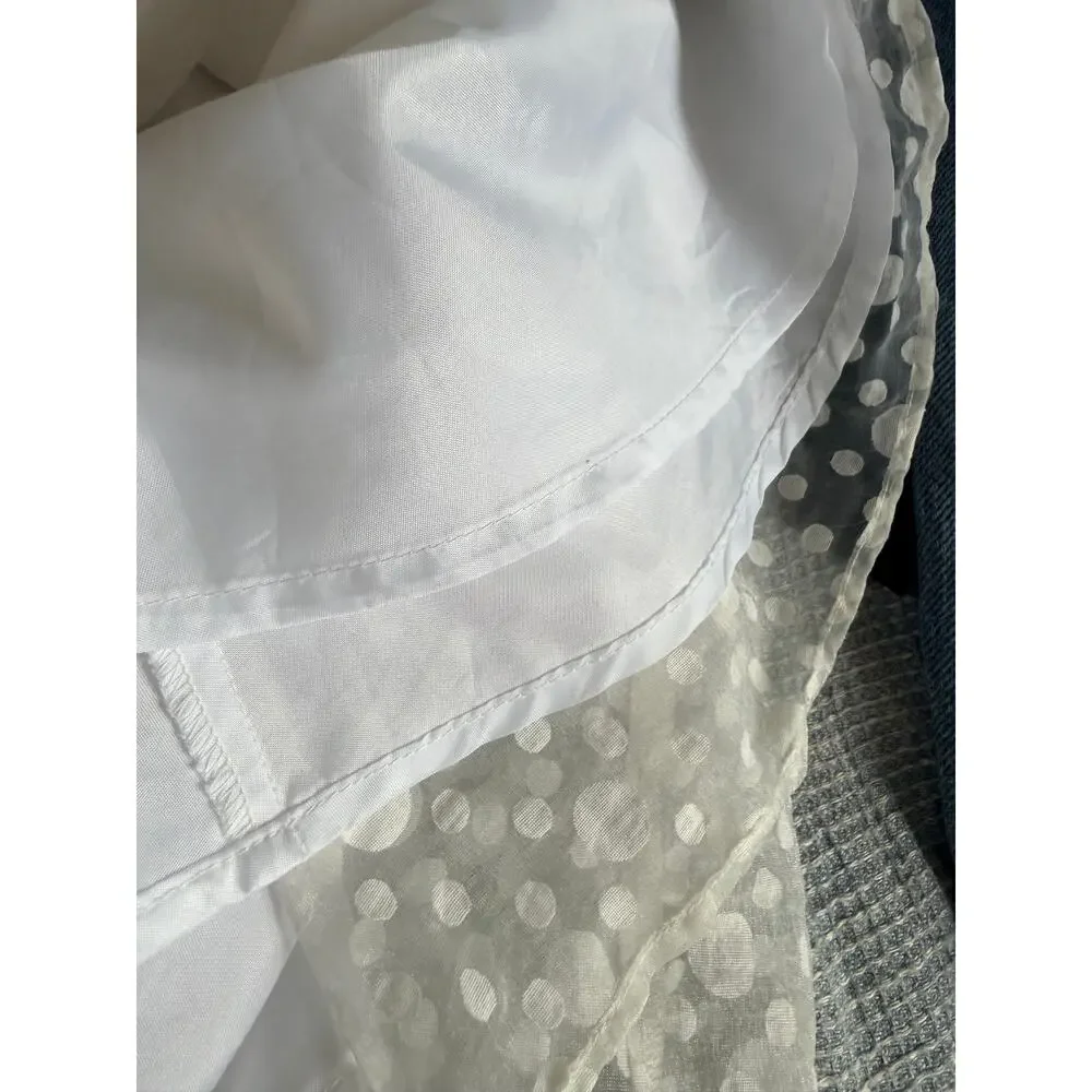 Crewcuts J.Crew Girls White Swiss Dot Ruffle Dress - Picture 9 of 10